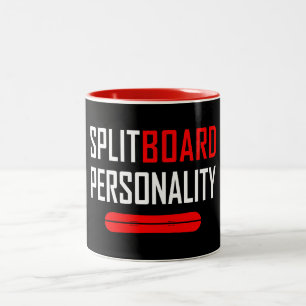 Caneca De Café Em Dois Tons Personalidade do Tabuleiro