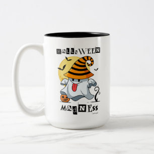 CANECA DE CAFÉ EM DOIS TONS PERSONALIZADA HALLOWEEN MADNESS COM FANTASIA BONIT