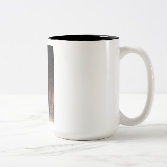 Caneca De Café Em Dois Tons Personalizado, Adicionar Foto e Texto (Direita)