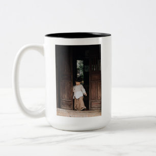 Caneca De Café Em Dois Tons Personalizado, Adicionar Foto e Texto