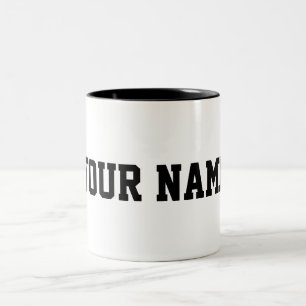 Caneca De Café Em Dois Tons Personalizado com seu nome