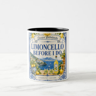 Caneca De Café Em Dois Tons personalizado limão italiano despedida de solteir