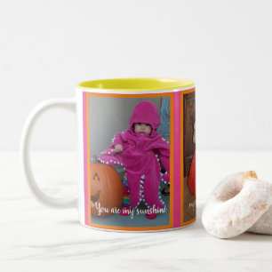 Caneca De Café Em Dois Tons Personalizado "Você é meu sol" Happy Mug