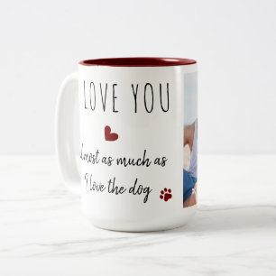 Caneca De Café Em Dois Tons Personalizar Dia de os namorados de Amor Engraçado