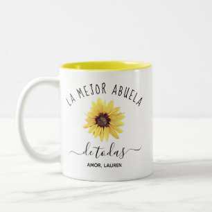 Caneca De Café Em Dois Tons Personalizar Mejor Abuela