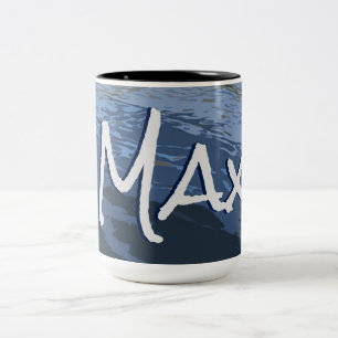 Caneca De Café Em Dois Tons Personalizar seu nome