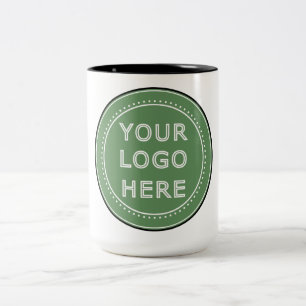 Caneca De Café Em Dois Tons Personalizável, elegante, ousado e refinado