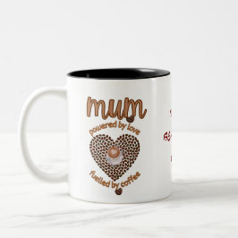 Caneca De Café Em Dois Tons Personalize o Mãe Mug que ama o café