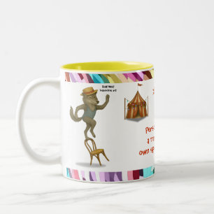 Caneca De Café Em Dois Tons Personalize: Rolf lobo ato de equilíbrio