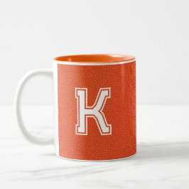 Caneca De Café Em Dois Tons Personalized Basketball