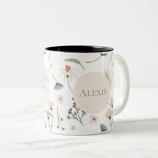 Caneca De Café Em Dois Tons Personalized gift for 2022 JW pioneer sisters (Frente Esquerda)