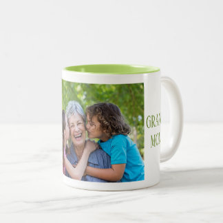 Caneca De Café Em Dois Tons Personalized Grandmom Photo Mug Mother's day Gift
