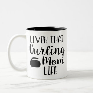 Caneca De Café Em Dois Tons Personalized Living that Curling Mom Life Photo 