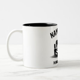 Caneca De Café Em Dois Tons Personalized Name Dock Shadow Bass