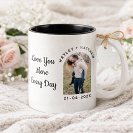 Caneca De Café Em Dois Tons Personalized Valentine Photo Mug