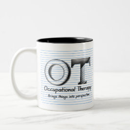 Caneca De Café Em Dois Tons Perspectiva