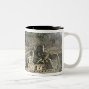 Caneca De Café Em Dois Tons Peru, Machu Picchu. A antiga cidade de