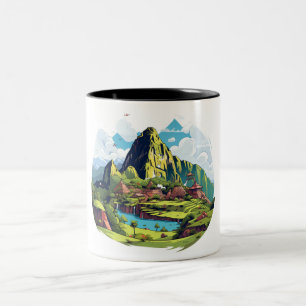 Caneca De Café Em Dois Tons Perucas