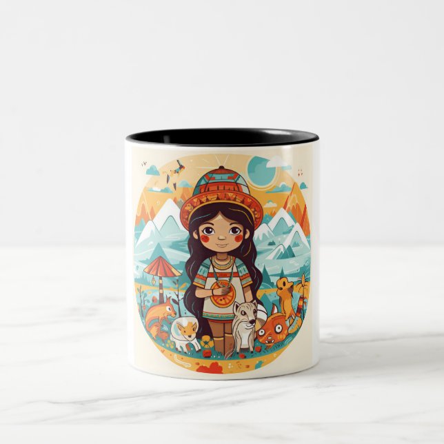Caneca De Café Em Dois Tons Perucas (Centro)