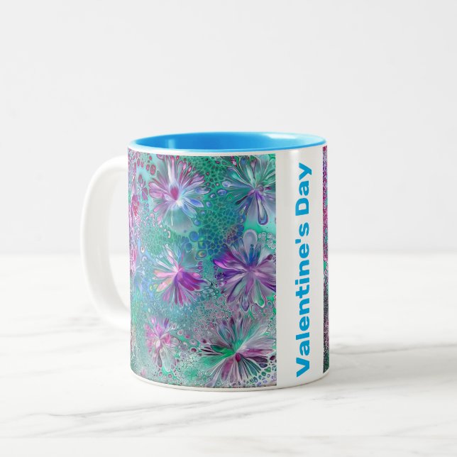 Caneca De Café Em Dois Tons Perucas do namorados (Frente Esquerda)