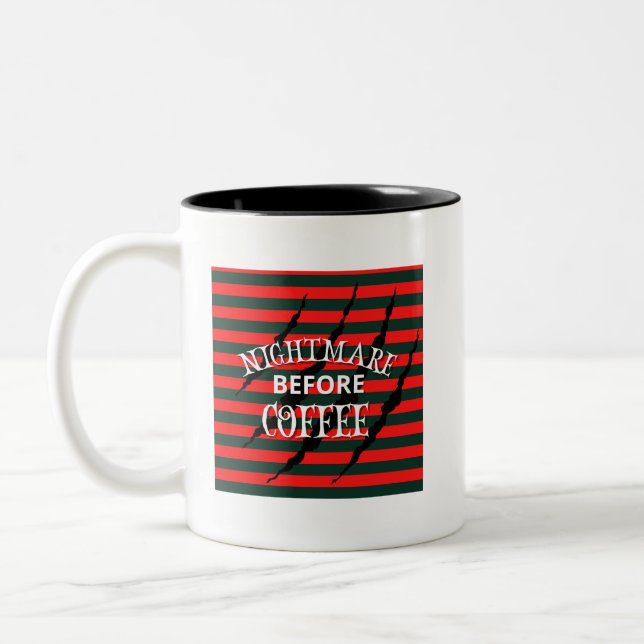 Caneca De Café Em Dois Tons Pesadelo antes do café (Esquerda)