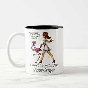 Caneca De Café Em Dois Tons Pesaroso eu chanfro-me tenho que andar meu pássar