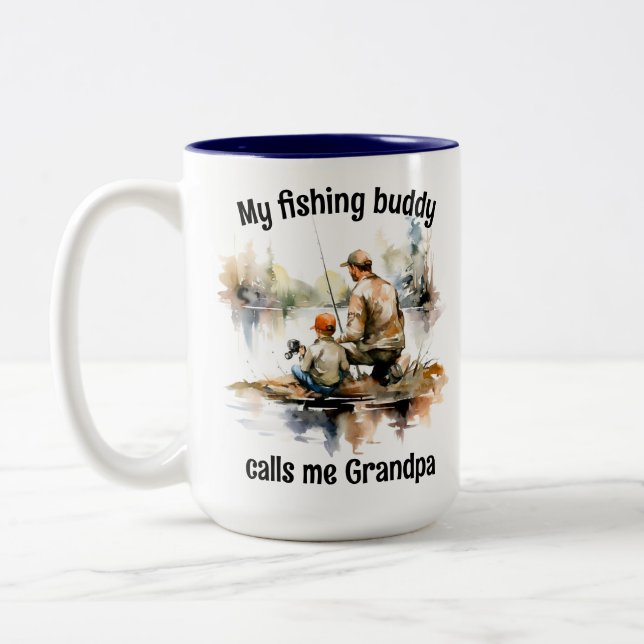 Caneca De Café Em Dois Tons Pesca (Esquerda)