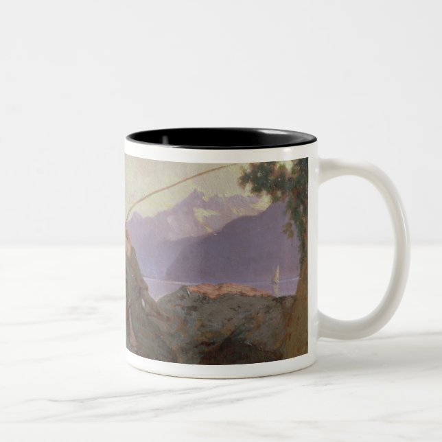 Caneca De Café Em Dois Tons Pesca (Direita)
