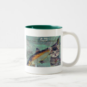 Caneca De Café Em Dois Tons Pesca