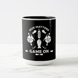 Caneca De Café Em Dois Tons Pesca do salmão selvagem