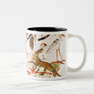 Caneca De Café Em Dois Tons Pesca e fowling nos pântanos