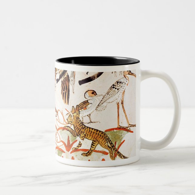 Caneca De Café Em Dois Tons Pesca e fowling nos pântanos (Direita)