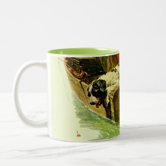 Caneca De Café Em Dois Tons Pesca ida (Esquerda)