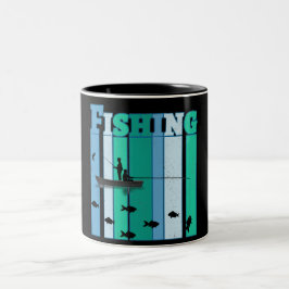 Caneca De Café Em Dois Tons Pesca | Os melhores presentes de pesca