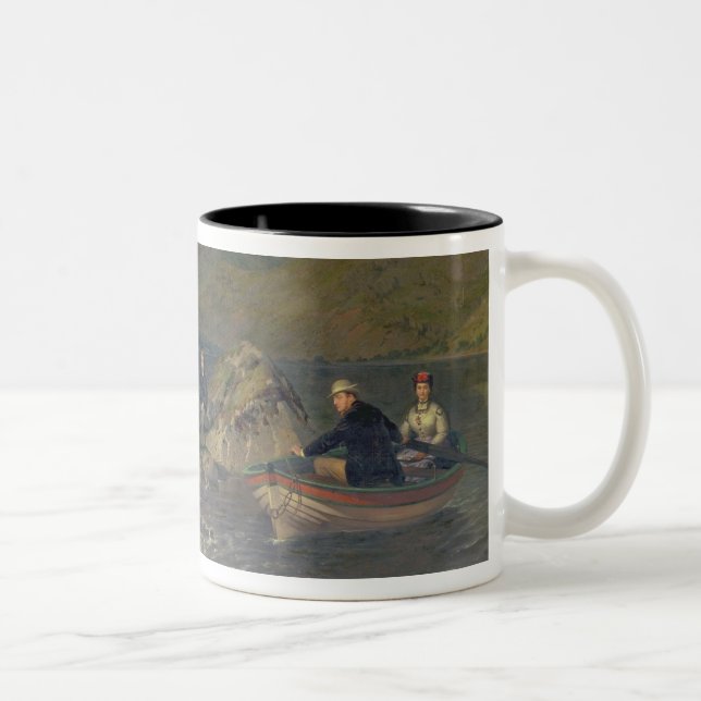 Caneca De Café Em Dois Tons Pesca T7833 em Haweswater (Direita)