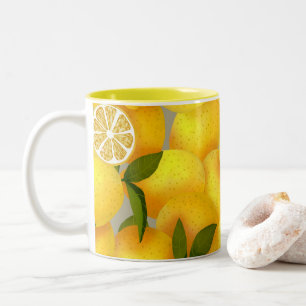 Caneca De Café Em Dois Tons Peso do Cheio de limão