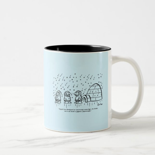 Caneca De Café Em Dois Tons Peso do papelão (Direita)
