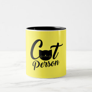 Caneca De Café Em Dois Tons Pessoa de Cat