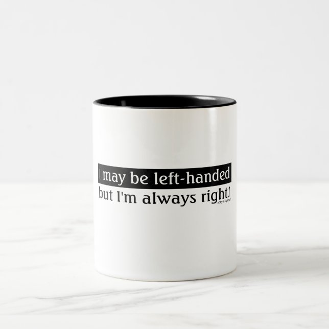 Caneca De Café Em Dois Tons Pessoas canhotas (Centro)