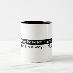 Caneca De Café Em Dois Tons Pessoas canhotas