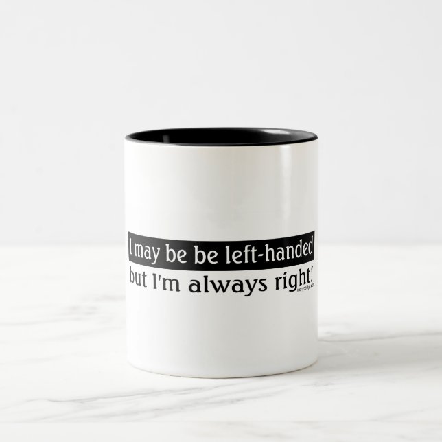 Caneca De Café Em Dois Tons Pessoas canhotas (Centro)