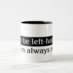 Caneca De Café Em Dois Tons Pessoas canhotas