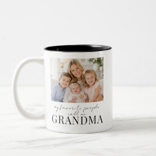 Caneca De Café Em Dois Tons Pessoas Favoritas Me Chamam de Presente de Foto de