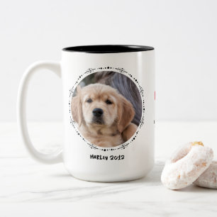Caneca De Café Em Dois Tons Pet Loss Dog Memorial Keepsasasasaame 2 Fotografia