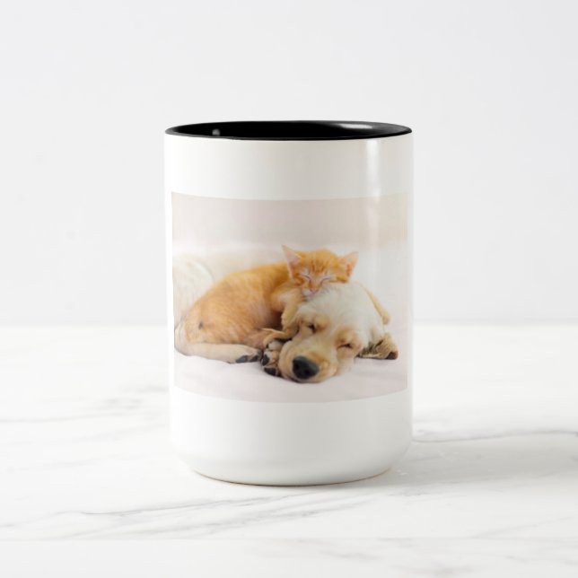 Caneca De Café Em Dois Tons Pet Mug (Centro)