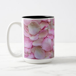 Caneca De Café Em Dois Tons Pétalas Rosa Rosa Rosa Rosa Rosa Rosa Rosa Rosa Ro
