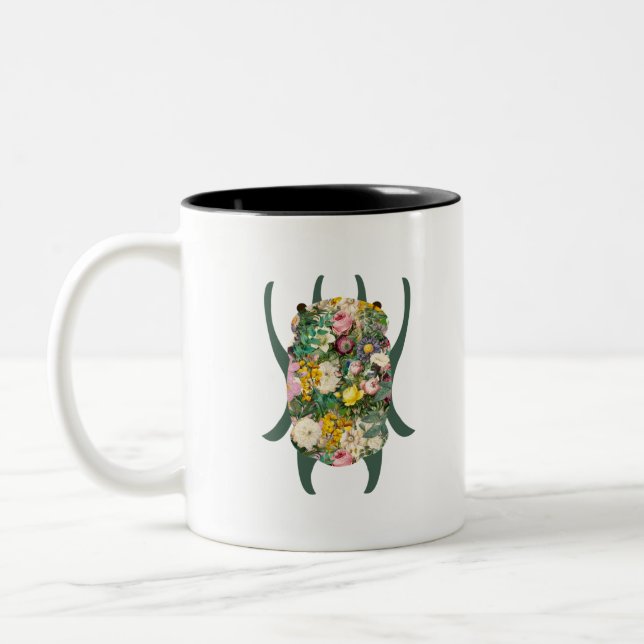 Caneca De Café Em Dois Tons Petit scarabée bleu (Esquerda)