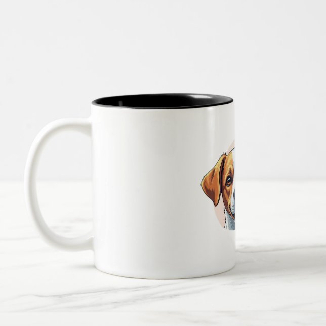 Caneca De Café Em Dois Tons pets and dog (Esquerda)
