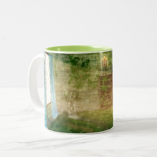 Caneca De Café Em Dois Tons Phantastes: Em Lã-Fada (Frente Esquerda)