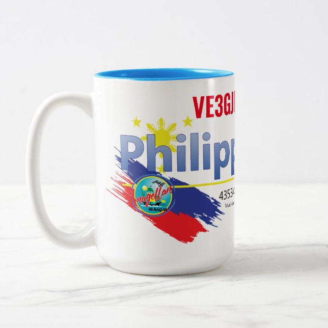 Caneca De Café Em Dois Tons Philippine-Link Souvenir Mug (Esquerda)